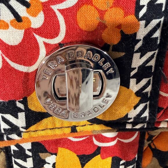 Vera Bradley Quilted Floral Satchel Handbag Fall Autumn Pristine Condition - Picture 6 of 10